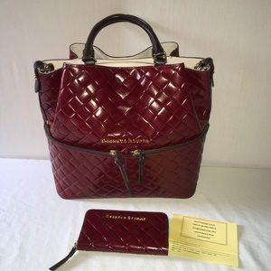 NWOT D&B Woven Leather Satchel
